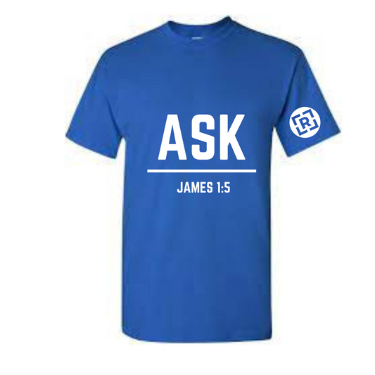 Blue Ask Tee